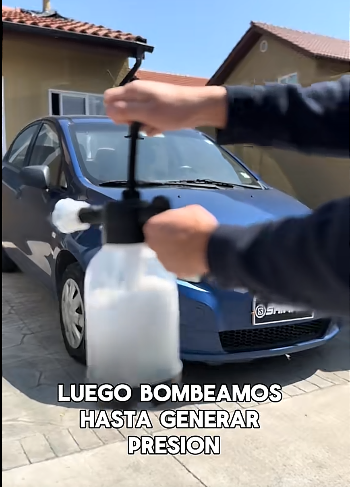 Bomba a presion para agua con jabon